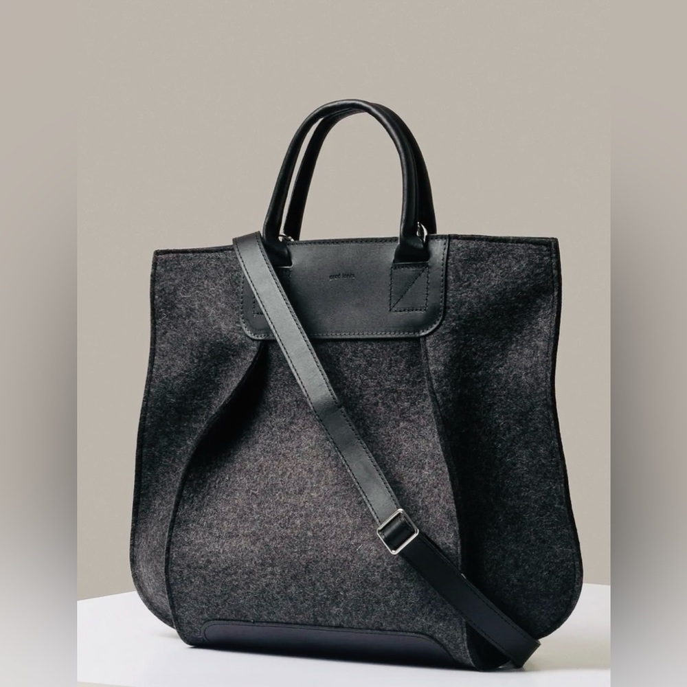 Black/grey Frankie tote by graflantz never used shoulder bags